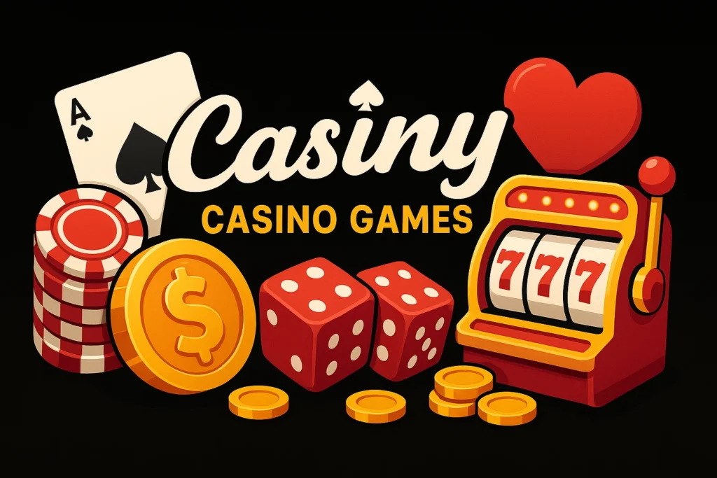 Online Casino Games available at Casiny in Australia