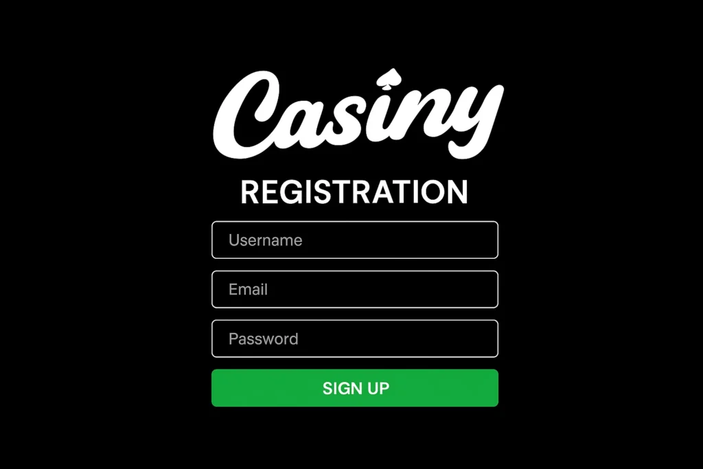 Casiny Registration Process for Casino Players in Australia